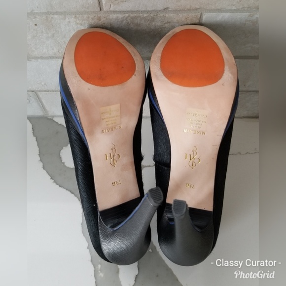 Like New! COLE HAAN calf hair double platform heel - Picture 6 of 6